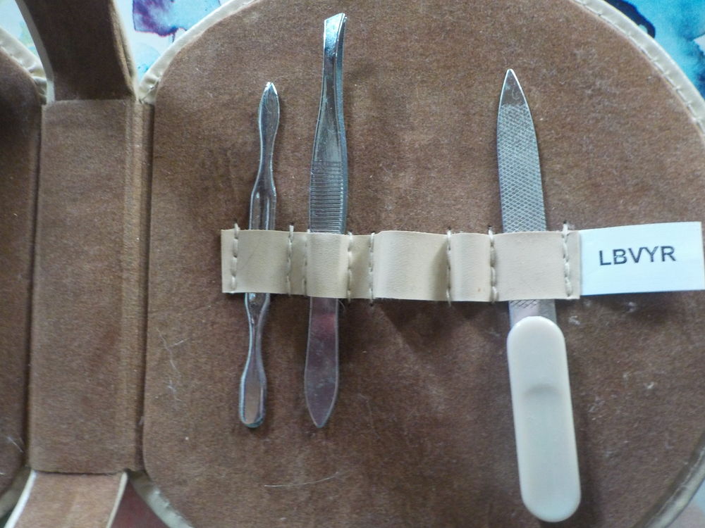 TROUSSE MANUCURE SKAI BEIGE Maroquinerie