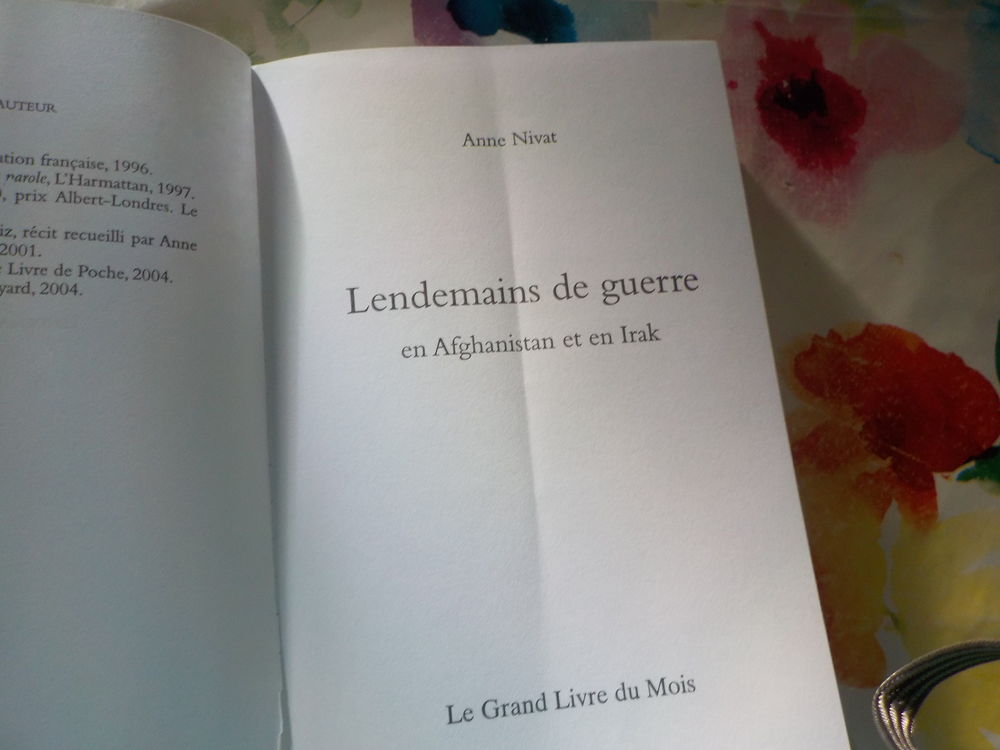 LENDEMAINS DE GUERRE en Afghanistan et en Irak Anne NIVAT Livres et BD