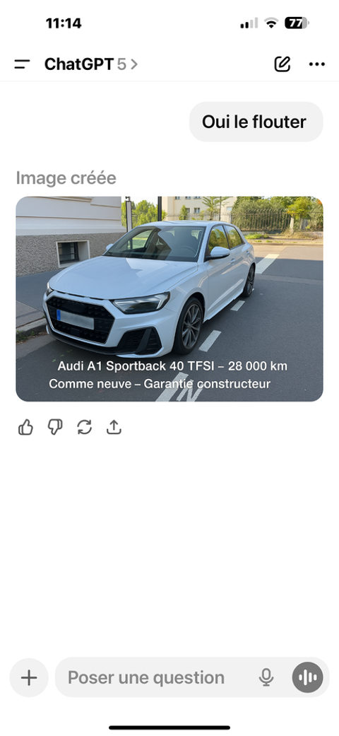 Audi A1 Sportback 40 TFSI 207 ch S tronic 7 Compétition 2023 occasion Sanary-sur-Mer 83110