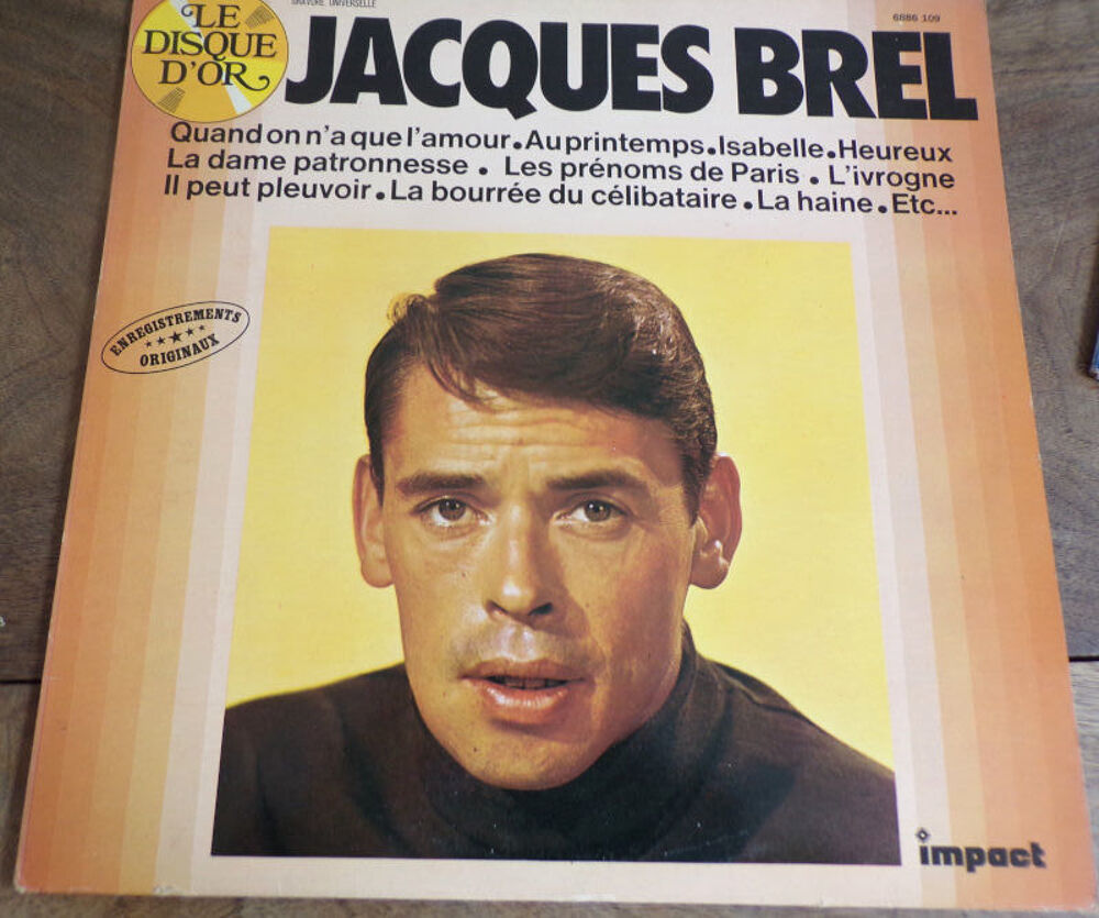 Jacques Brel volume 3 impact disque vinyle 33 tours CD et vinyles