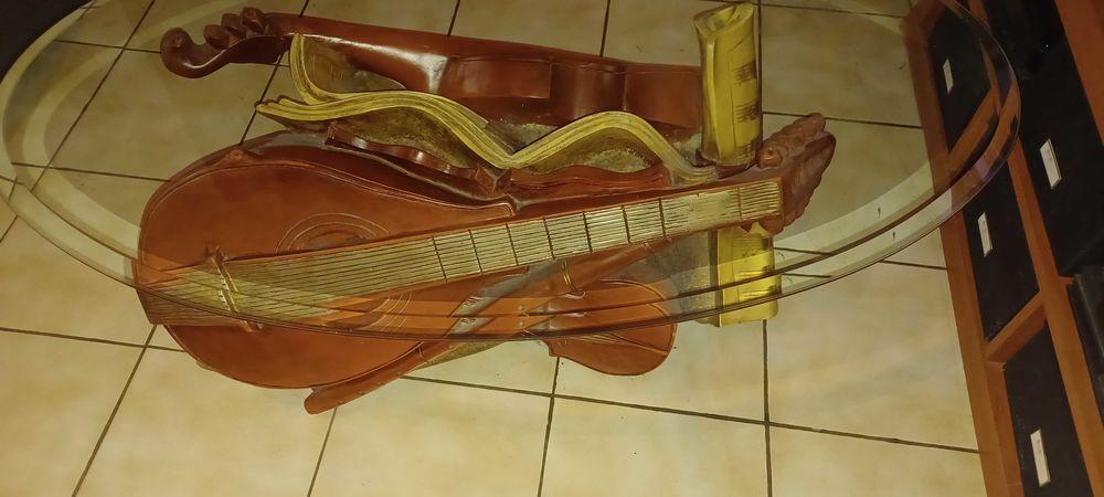 table basse + lampe th&egrave;me Musique D�coration