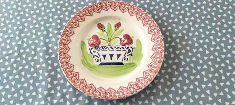 ASSIETTE DECOR ROSES 6 Sainte-Catherine (62)