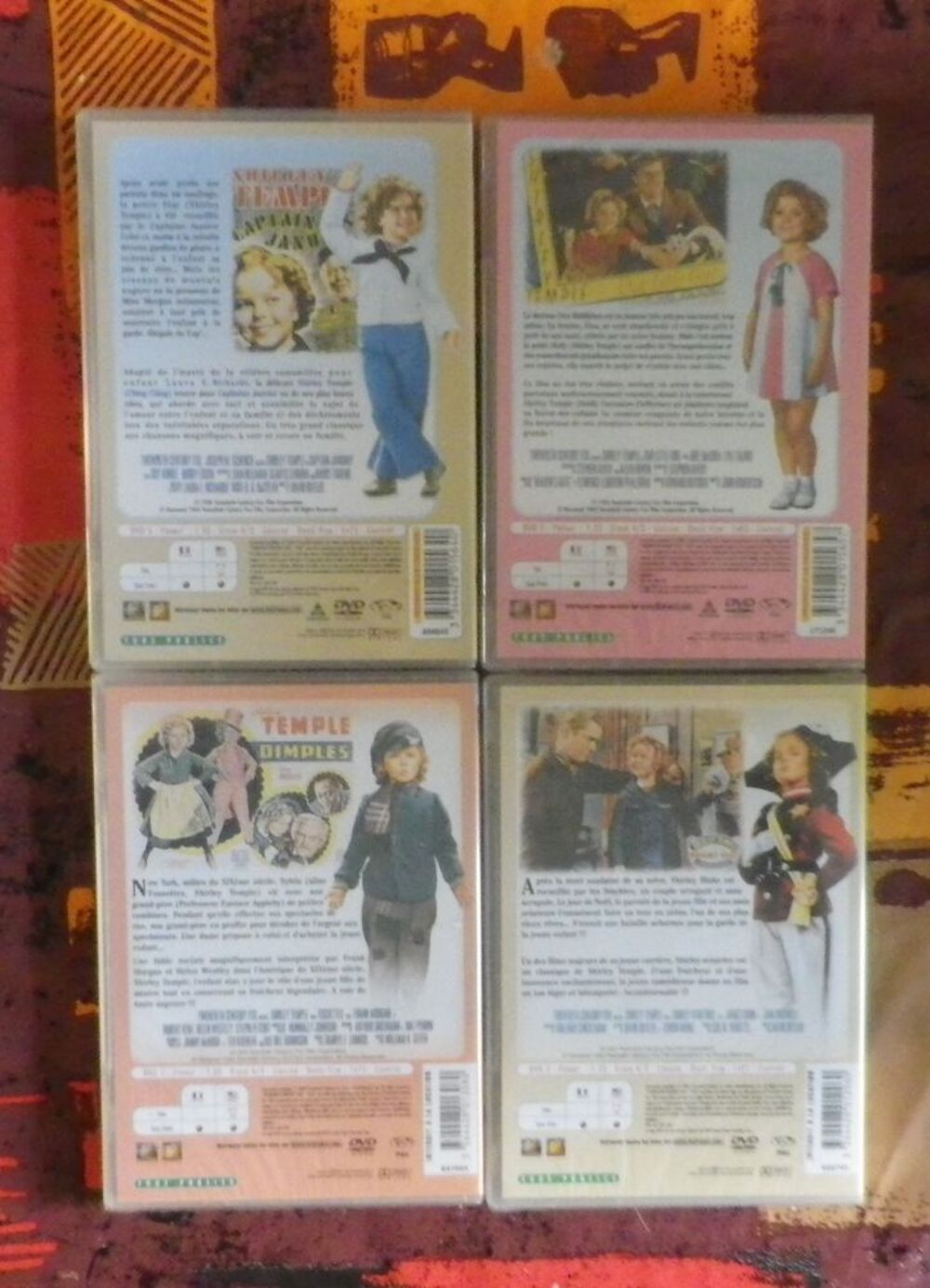 4 DVD SHIRLEY TEMPLE EN ANGLAIS SOUS-TITRES FRANCAIS NEUFS DVD et blu-ray