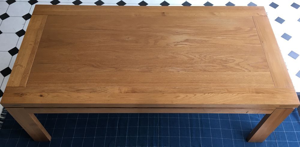 Table basse moderne Hellin - Boston - bois ch&ecirc;ne clair massi Meubles