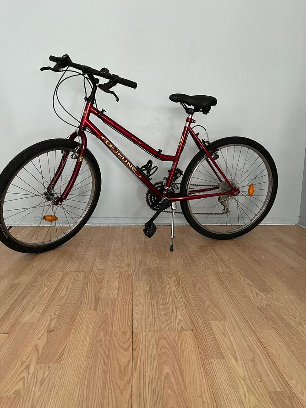 V&eacute;lo vintage Lejeune rouge bordeaux Vélos
