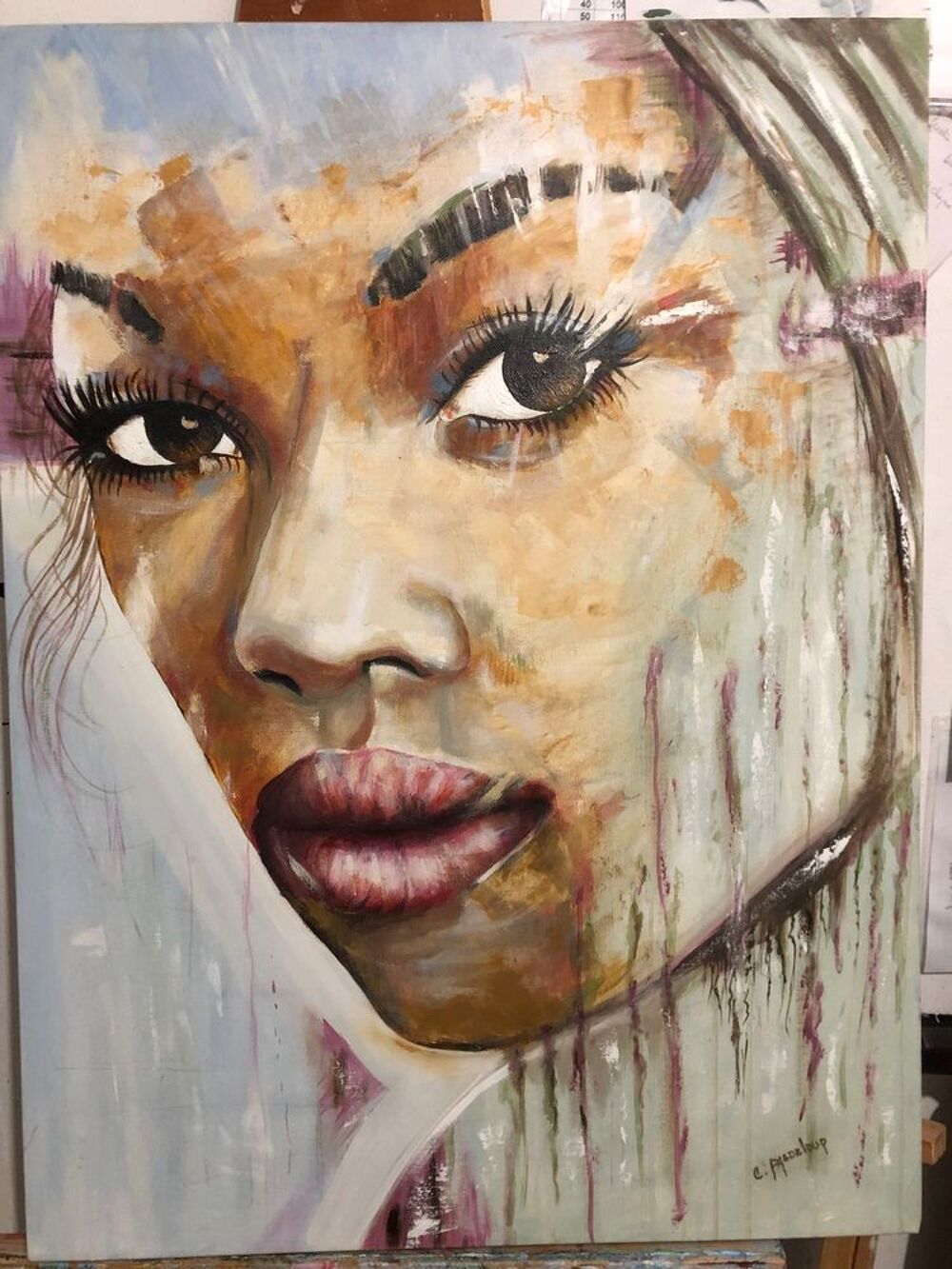 Tableau huile 60x80 Décoration