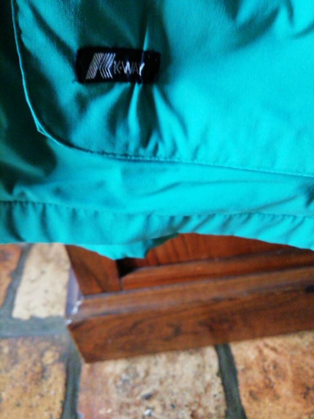 BLOUSON VERT KWAY VINTAGE T42 V�tements