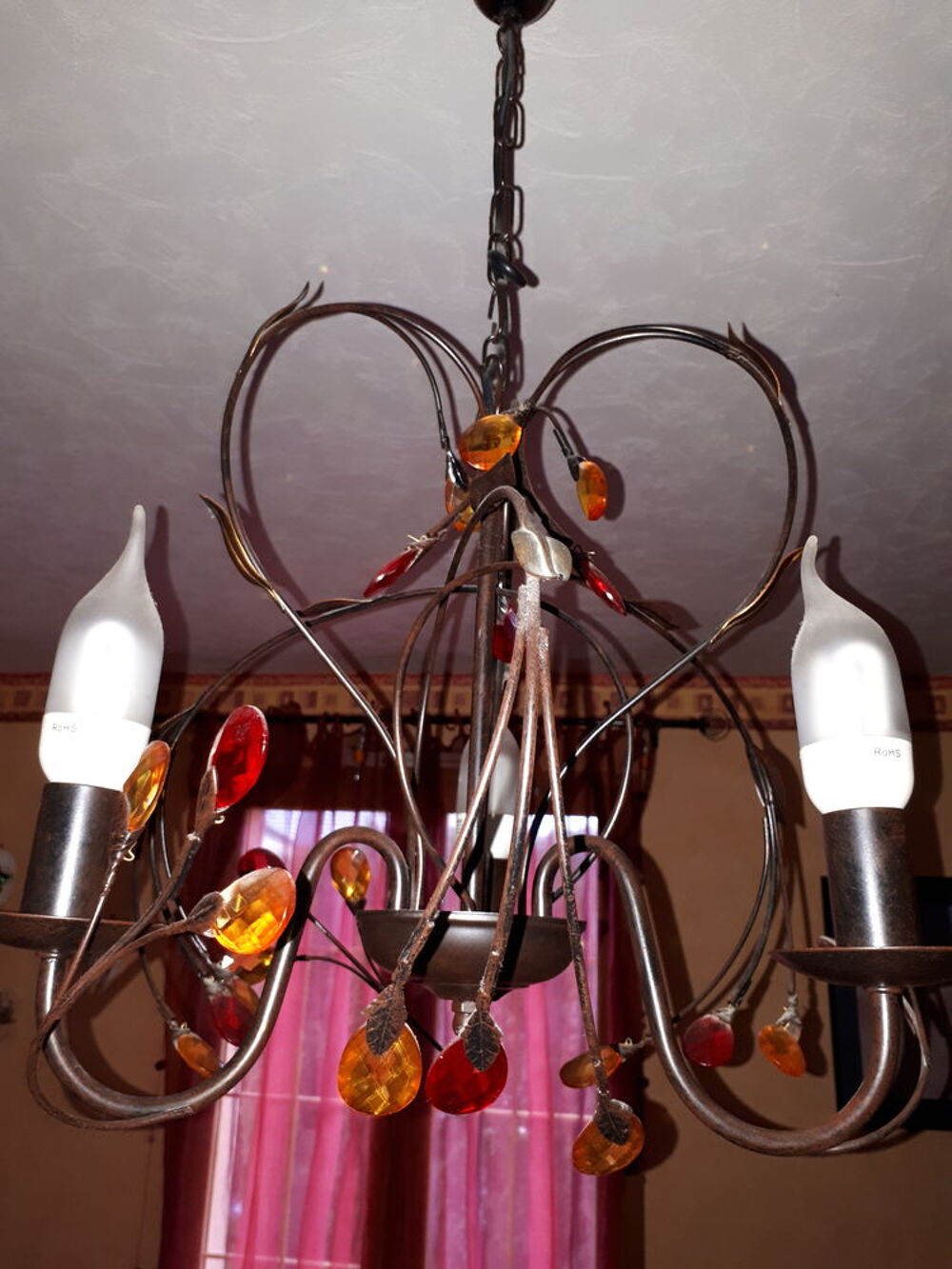 LUSTRE 3 BRANCHES Décoration