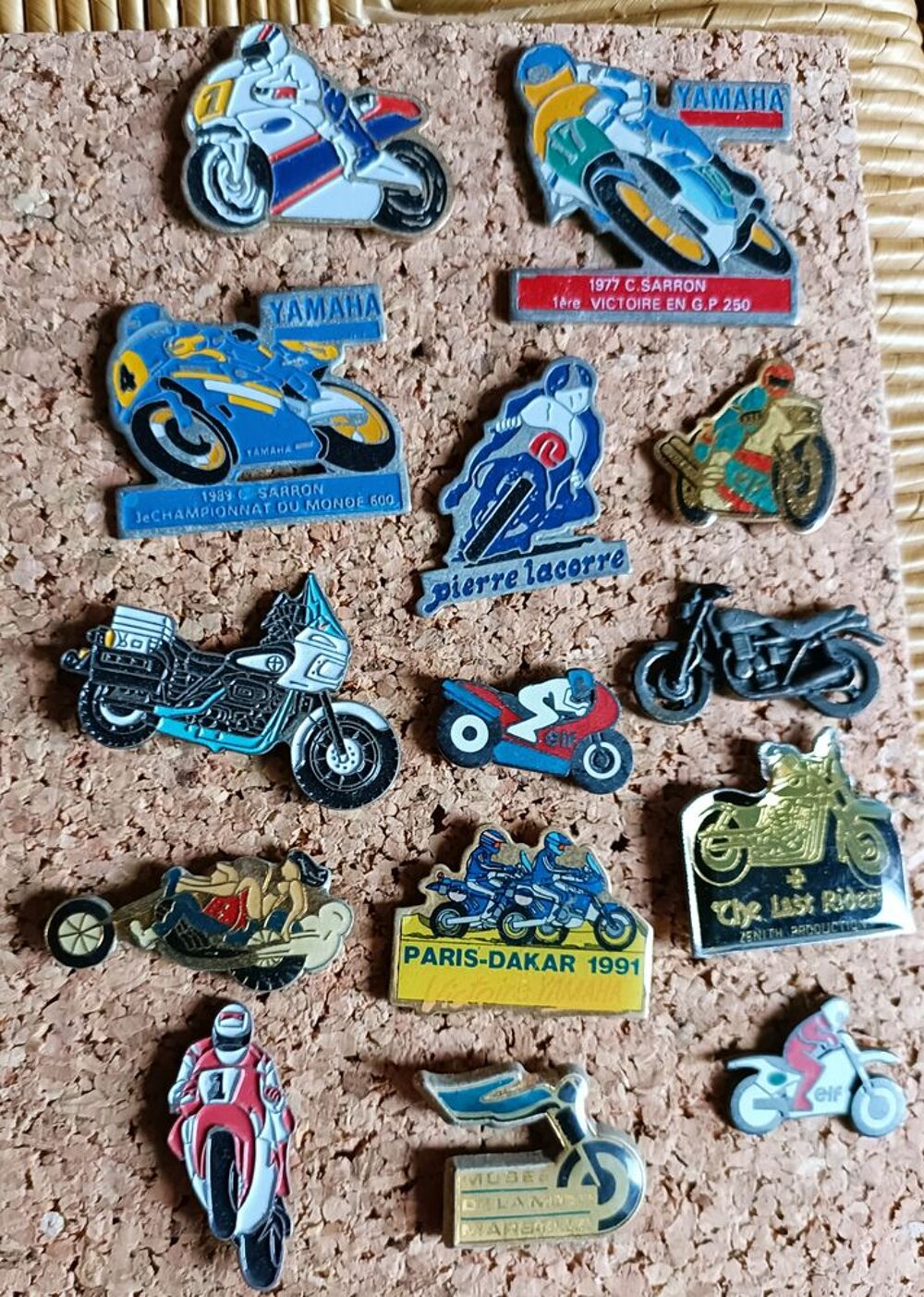 Lot pin's moto 