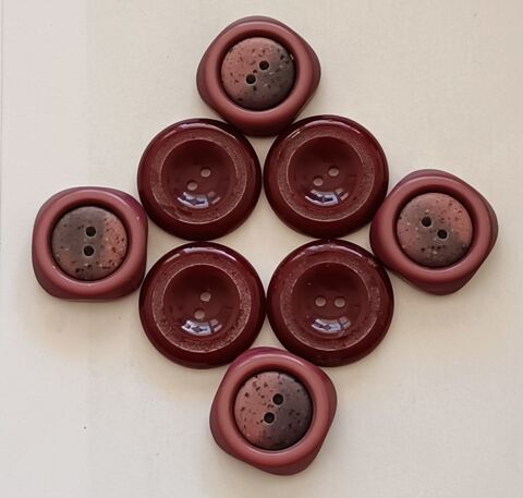 Lot de 8 Boutons Vintage d'Exception - Violine Nuanc 38 Thonon-les-Bains (74)