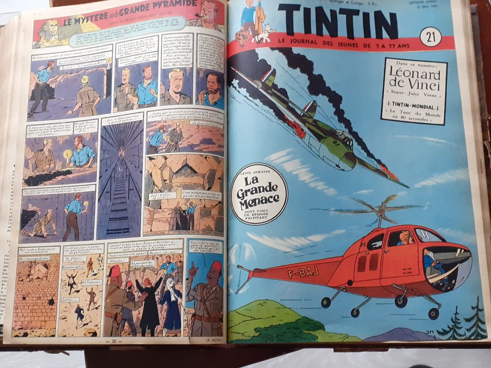 RELIURE JOURNAL DE TINTIN 1952 Livres et BD