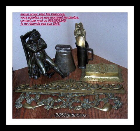 braderie brocante lot divers objets bronze cuivre. 40 Wattrelos (59)
