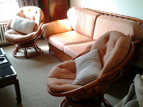 Salon complet avec canapé convertible 2 fauteuils 990 Neuilly-sur-Marne (93)