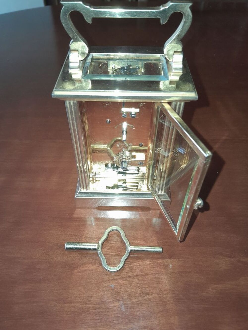 Horloge de cal&egrave;che Mappin &amp; Webb London laiton. Décoration
