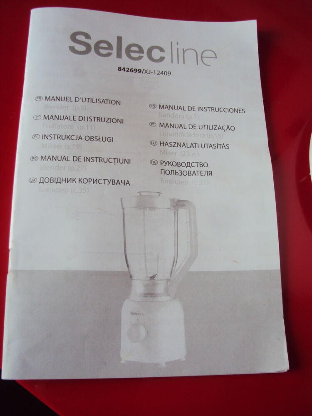 BLENDER MIXER SELECline XJ-12409 400W Electroménager