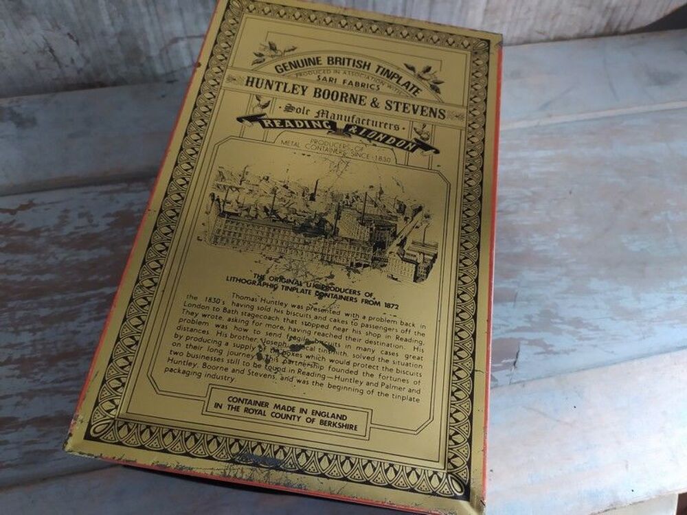 Boite T&ocirc;le Publicitaire Biscuits Oatcakes Thomas Adam's 