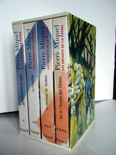 COFFRET 4 TOMES LES ENFANTS DE LA PATRIE  Pierre MIQUEL 25 La Celle-sur-Morin (77)