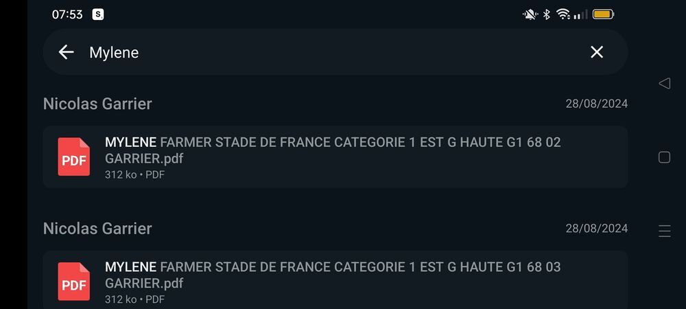 Place Concert Mylene Farmer Nevermore 1er octobre Cat. 1 Billetterie