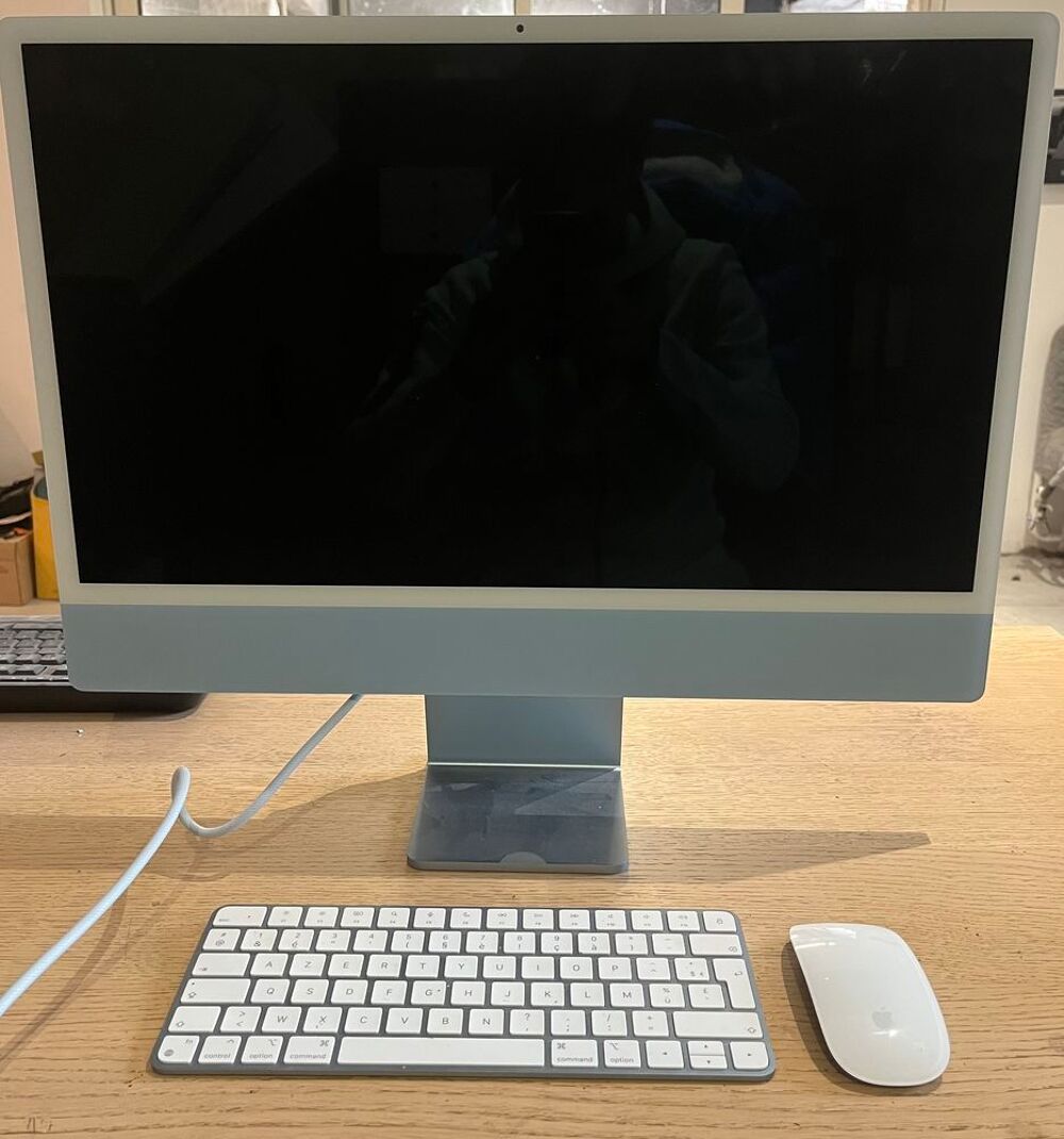 IMAC 24 bleu avec &eacute;cran Retina 4,5K, 256 GB Matériel informatique