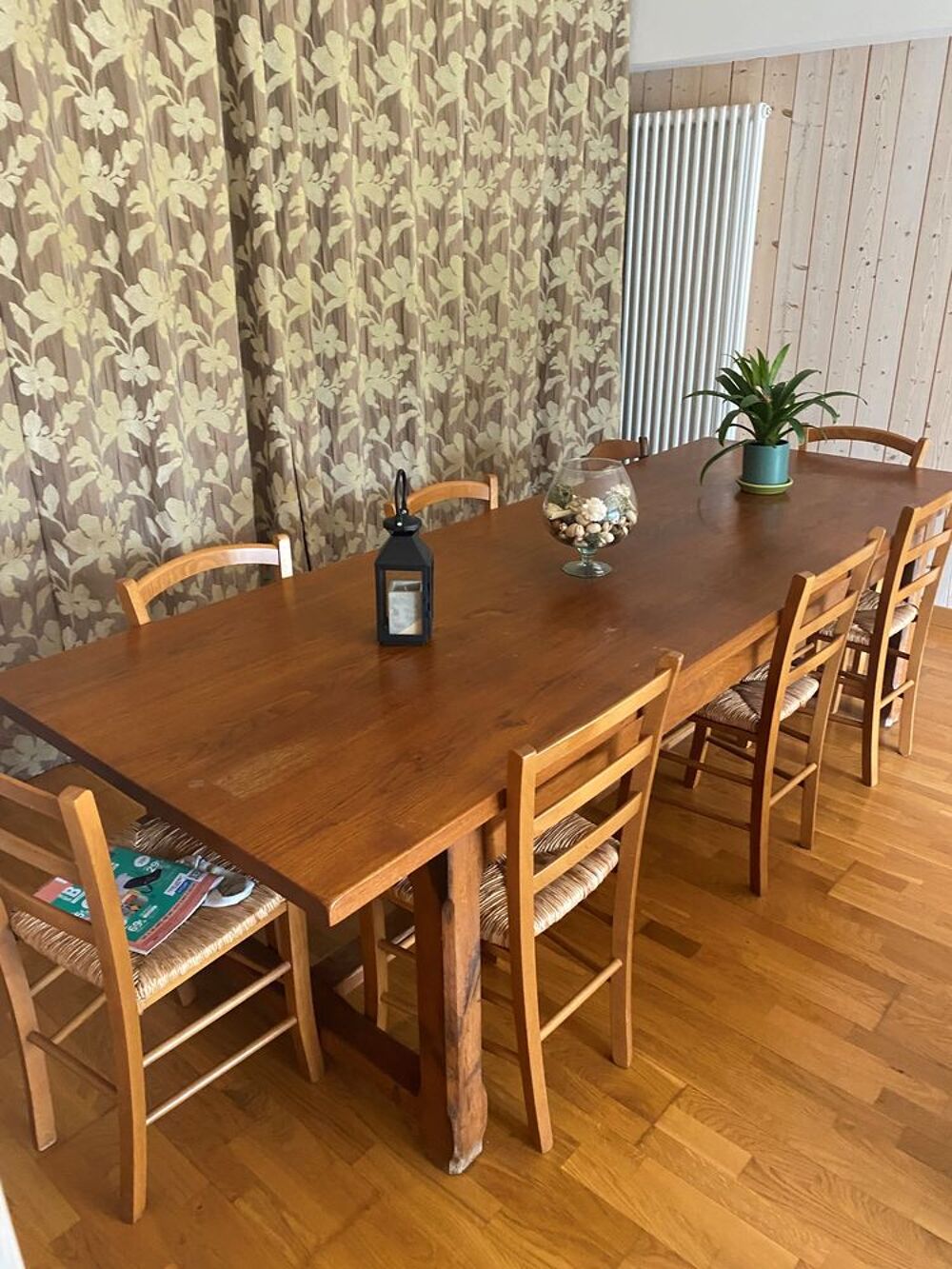 Table de ferme en ch&ecirc;ne massif 10 personnes Meubles