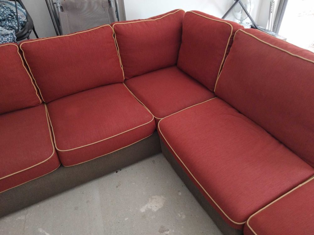 tr&egrave;s beau canap&eacute; d'angle non convertible modulable d&eacute;houssable Meubles