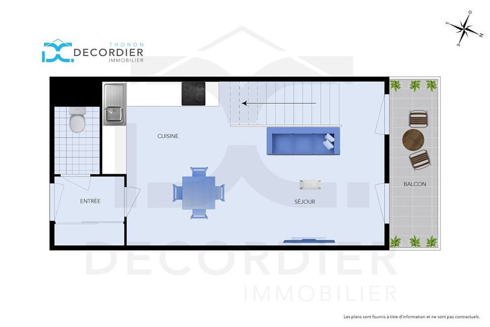 Vente Appartement APPARTEMENT T2 BIS DUPLEX  47 M² + 12M2 HORS-CARREZ Thonon les bains