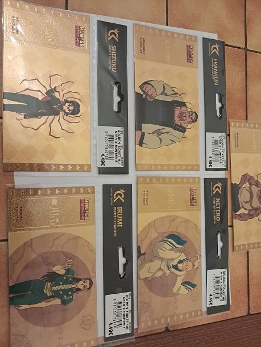 Gold ticket hunter fairy tails billet or manga anime japon 