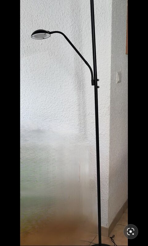 Lampadaire noir avec bras orientable 50 Quillan (11)