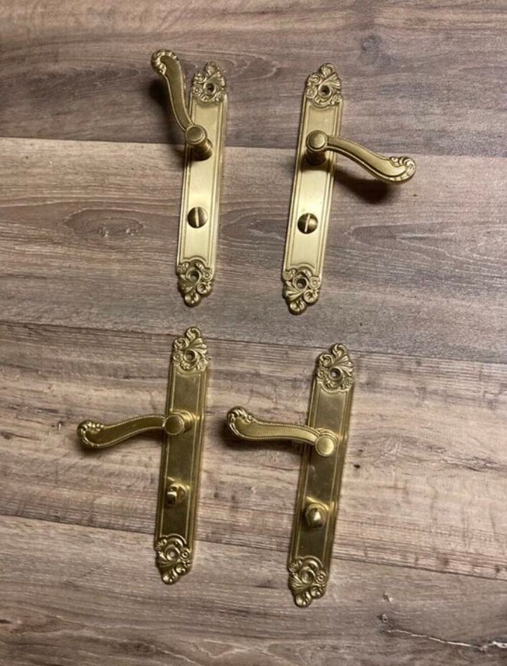 Poign&eacute;es Porte dor&eacute;es en laiton Décoration