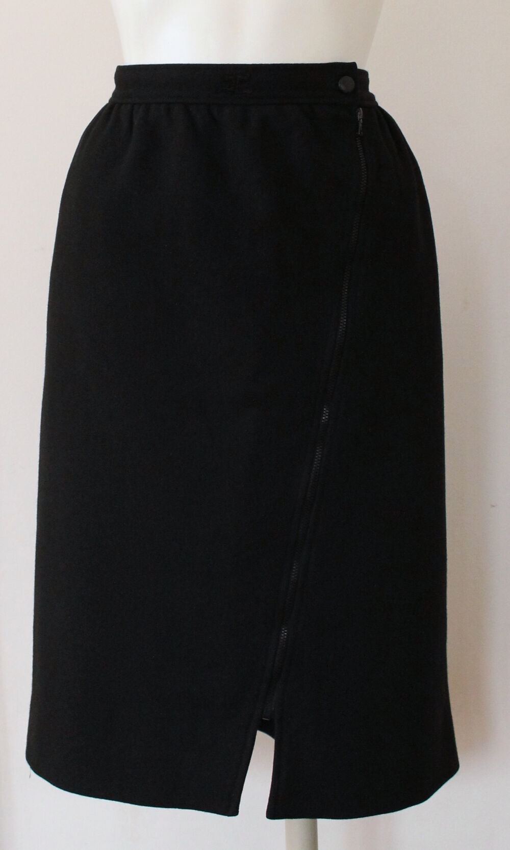 Jupe zip oblique COURREGES T.40 FR Vêtements