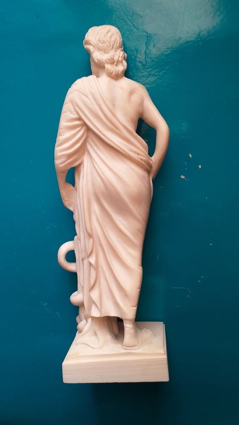 Statue d'HYPPOCRATE en alabastre oxyl&eacute;e fait &agrave; la main Dcoration