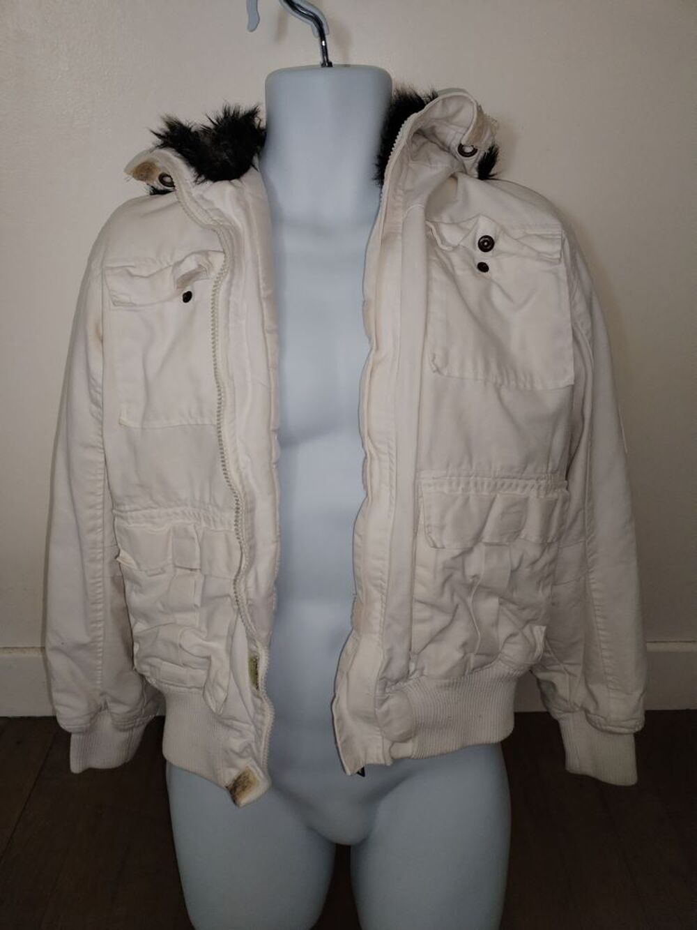 Blouson blanc homme T-TRAXX taille L Vêtements