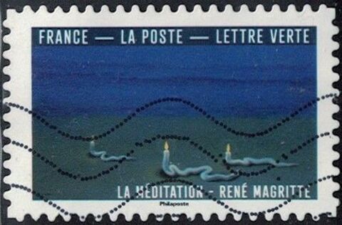 France 2026 Oblitéré Used Le Bleu dans l'Art La méditation R Chesny (57)