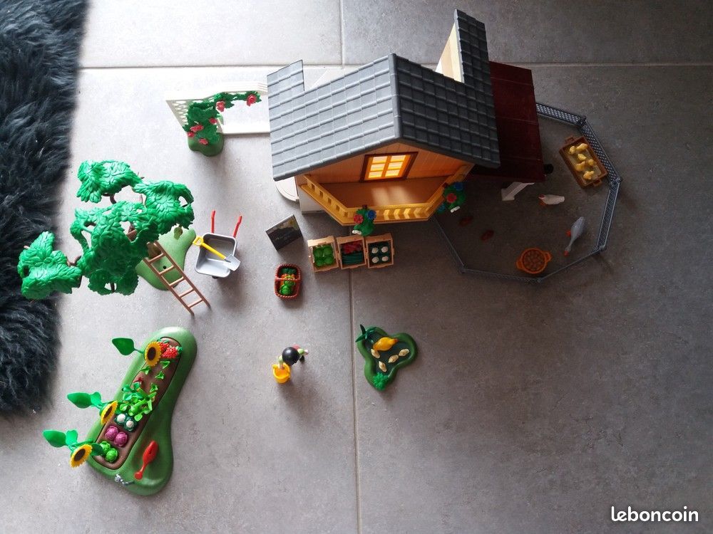 Playmobil - Maison des fermiers et march&eacute; Jeux / jouets