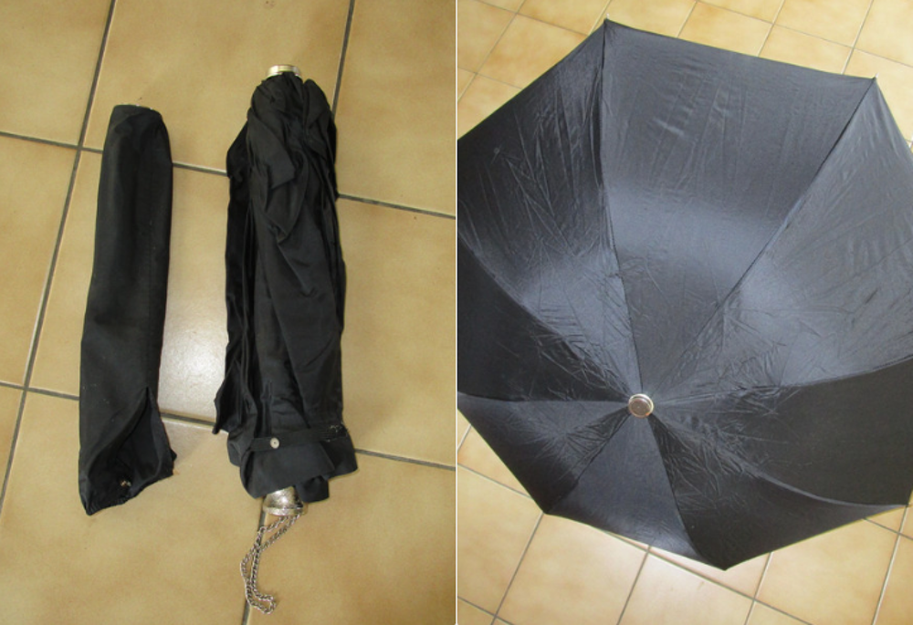 Parapluie noir Maroquinerie