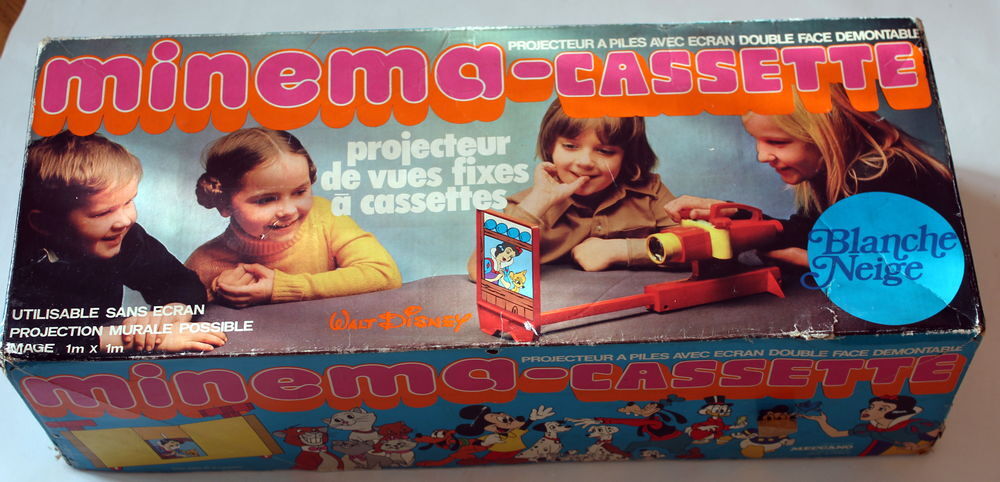 Projecteur Cin&eacute;ma MINEMA MECCANO Cassettes vintage 70 Disney Jeux / jouets