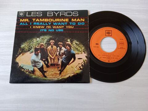 45 Tours LES BYRDS M. Tambourine man 59 Sautron (44)