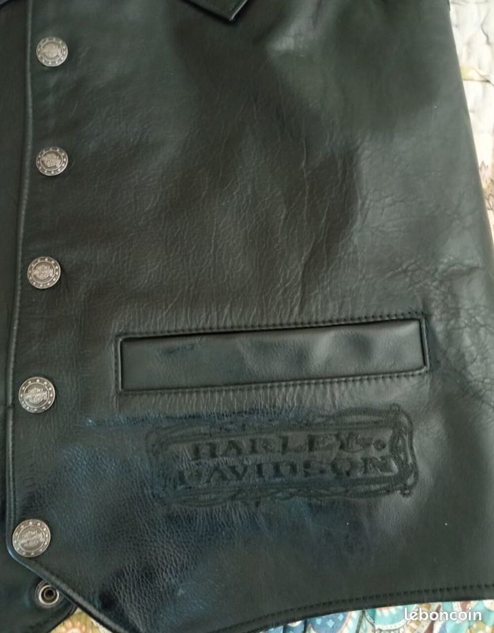 Gilet en cuir, Harley Davidson V�tements