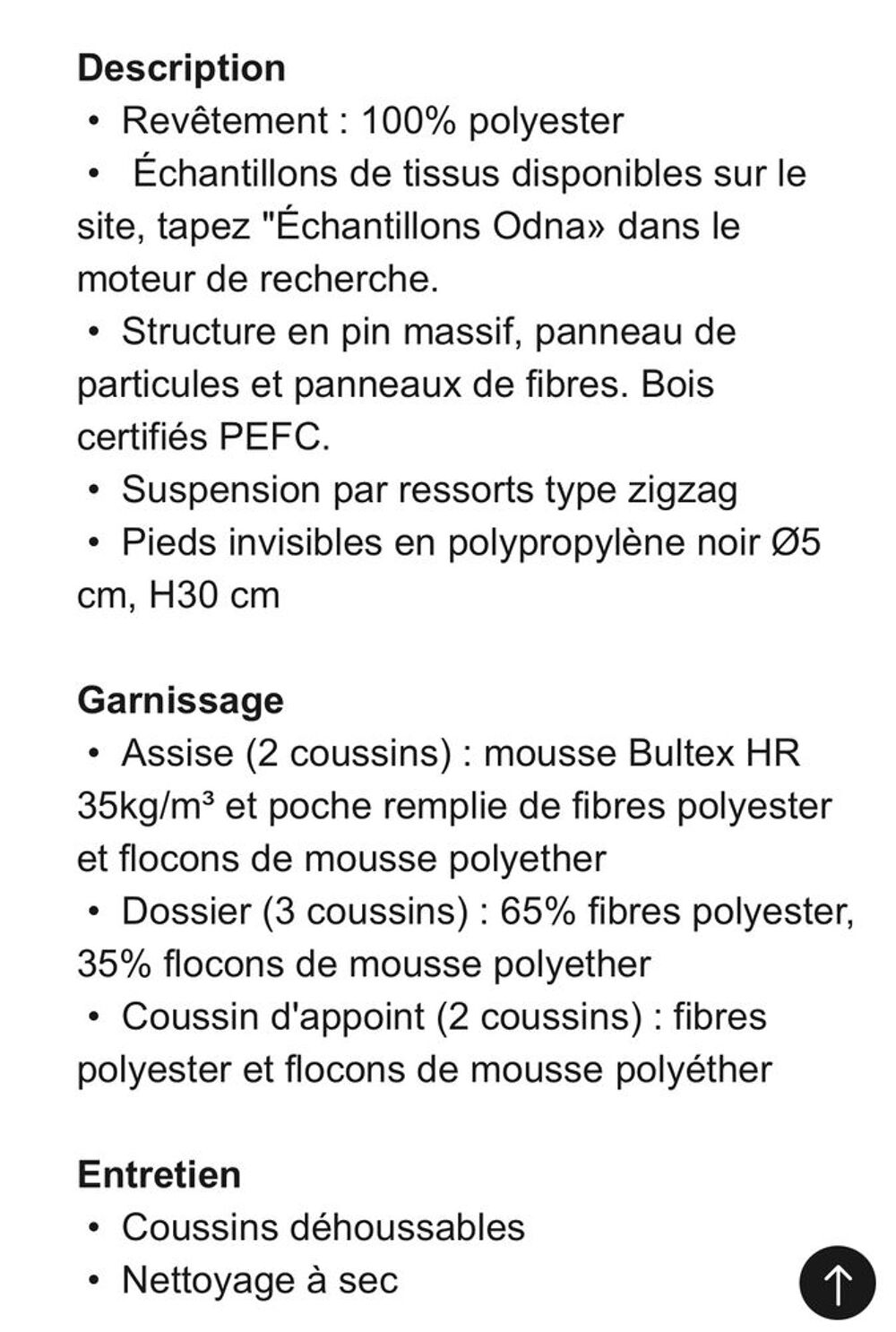 Canap&eacute; 2 places - La Redoute Int&eacute;rieurs Bultex Meubles