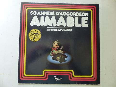 2 disques 50 annes d'accordon avec AIMABLE 7 Versailles (78)