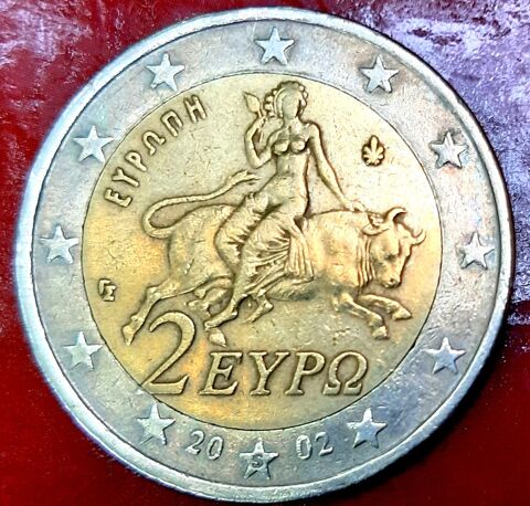 2 Grèce 2002 Pièce de 2 euro avec un S dans l'étoile du bas 200 Champigny-sur-Marne (94)