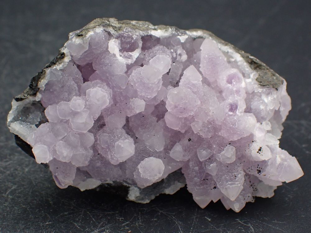 G&eacute;ode d'Am&eacute;thyste &amp; Calcite District de Karur,Tamil Nadu Ind 