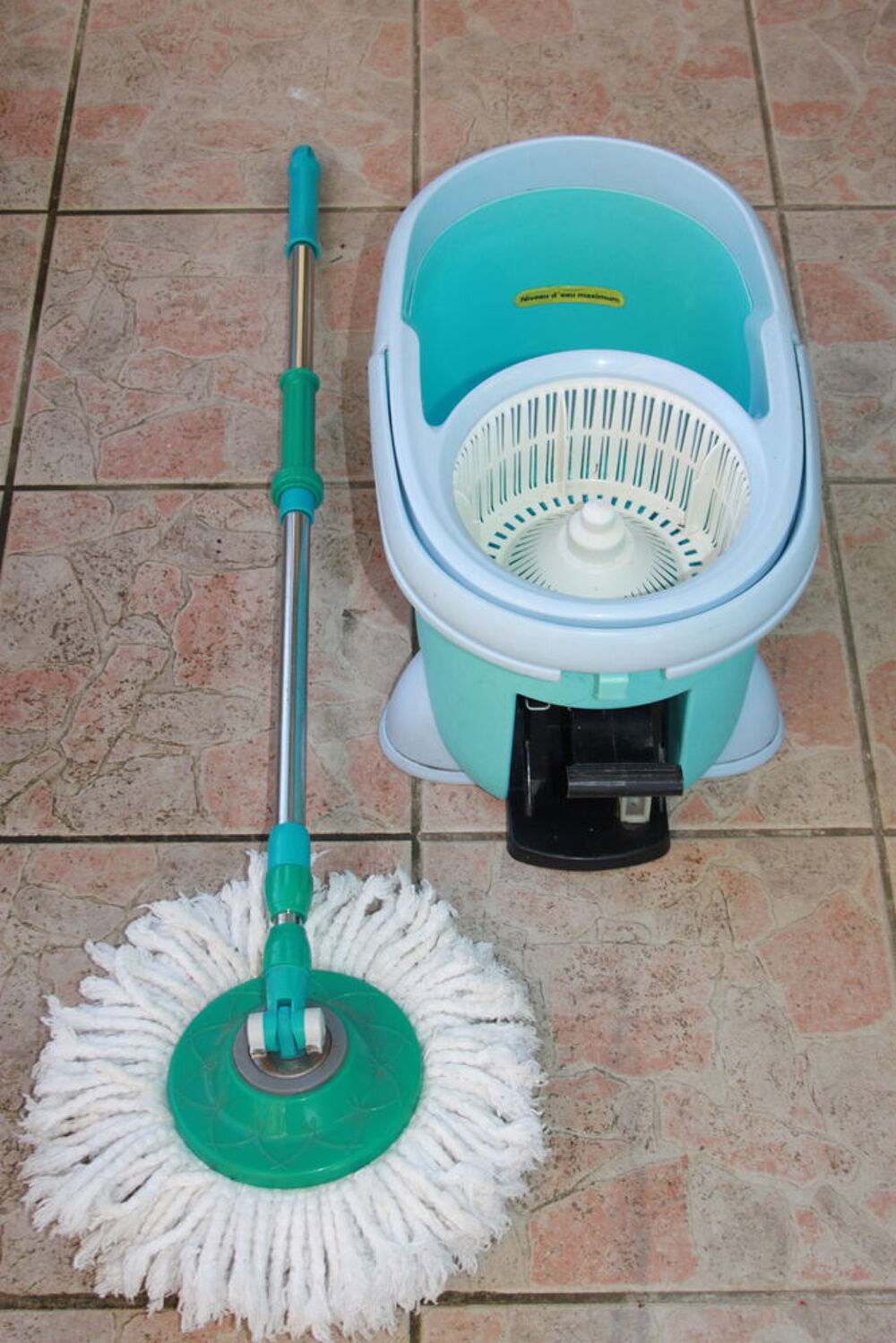 Seau avec panier essoreur double Cuisine