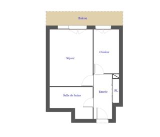 Appartement à louer 1 pièce 33 m² Auxerre