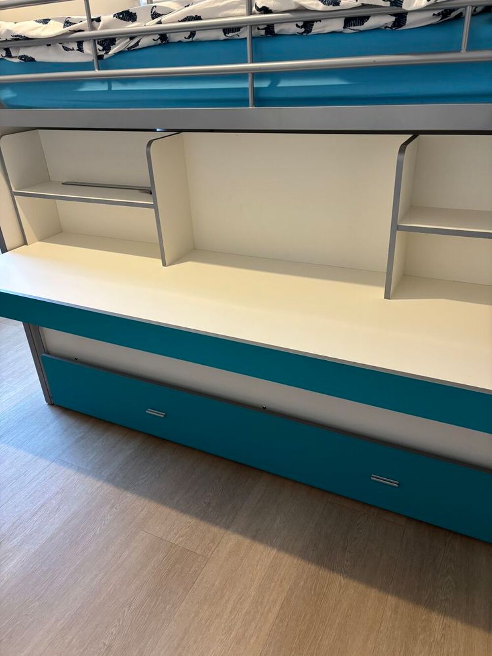 Lit mezzanine 90 x 190 3 couchages possibles excellent &eacute;tat Mobilier enfants