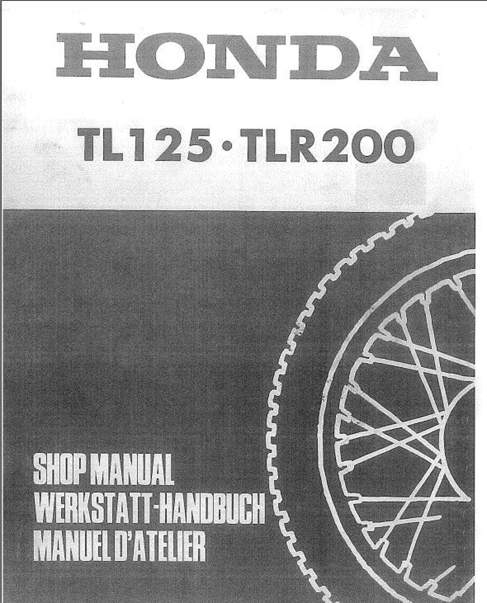 Manuels de r&eacute;paration Honda vintage Livres et BD