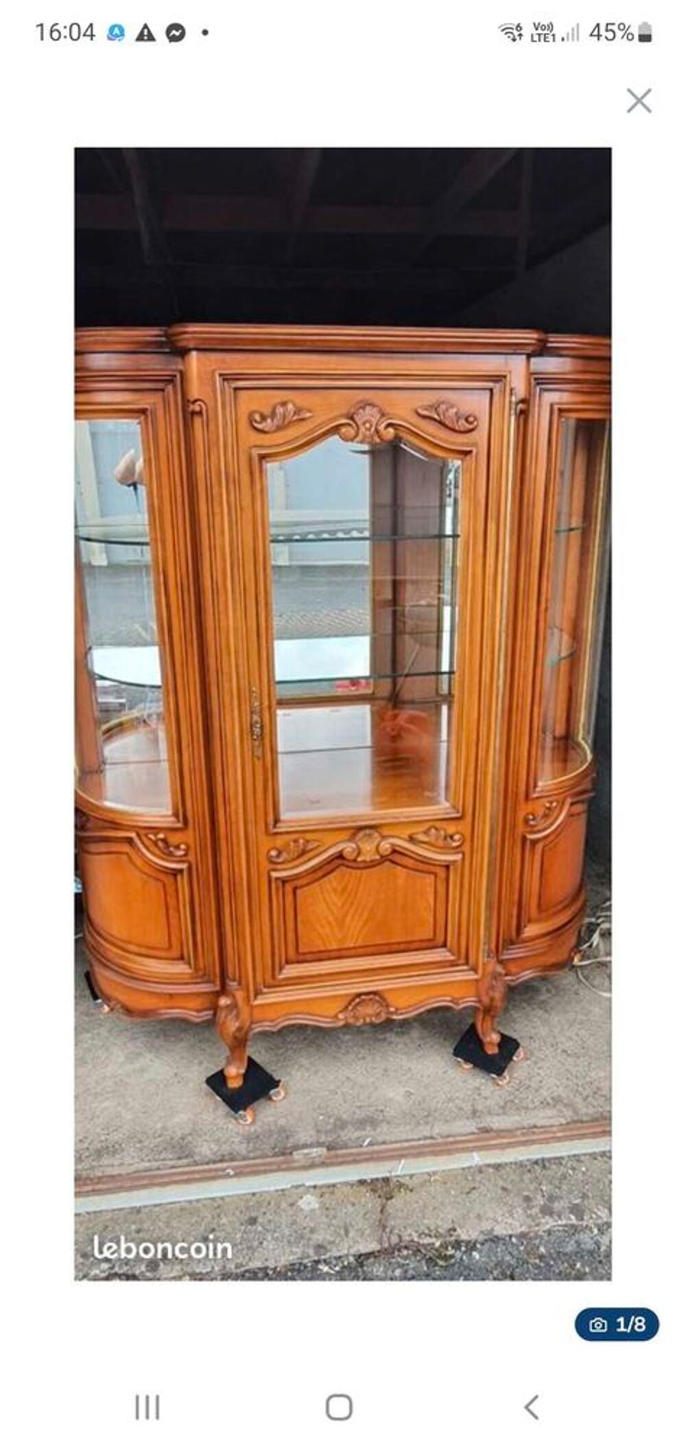 vitrine en meurisier Meubles