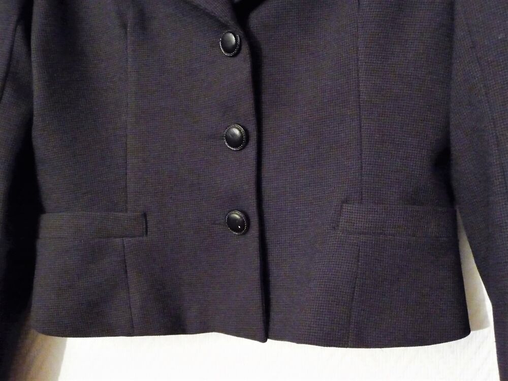 Veste Courte Kaki et Noir- Taille 1- Cote A Cote Vêtements