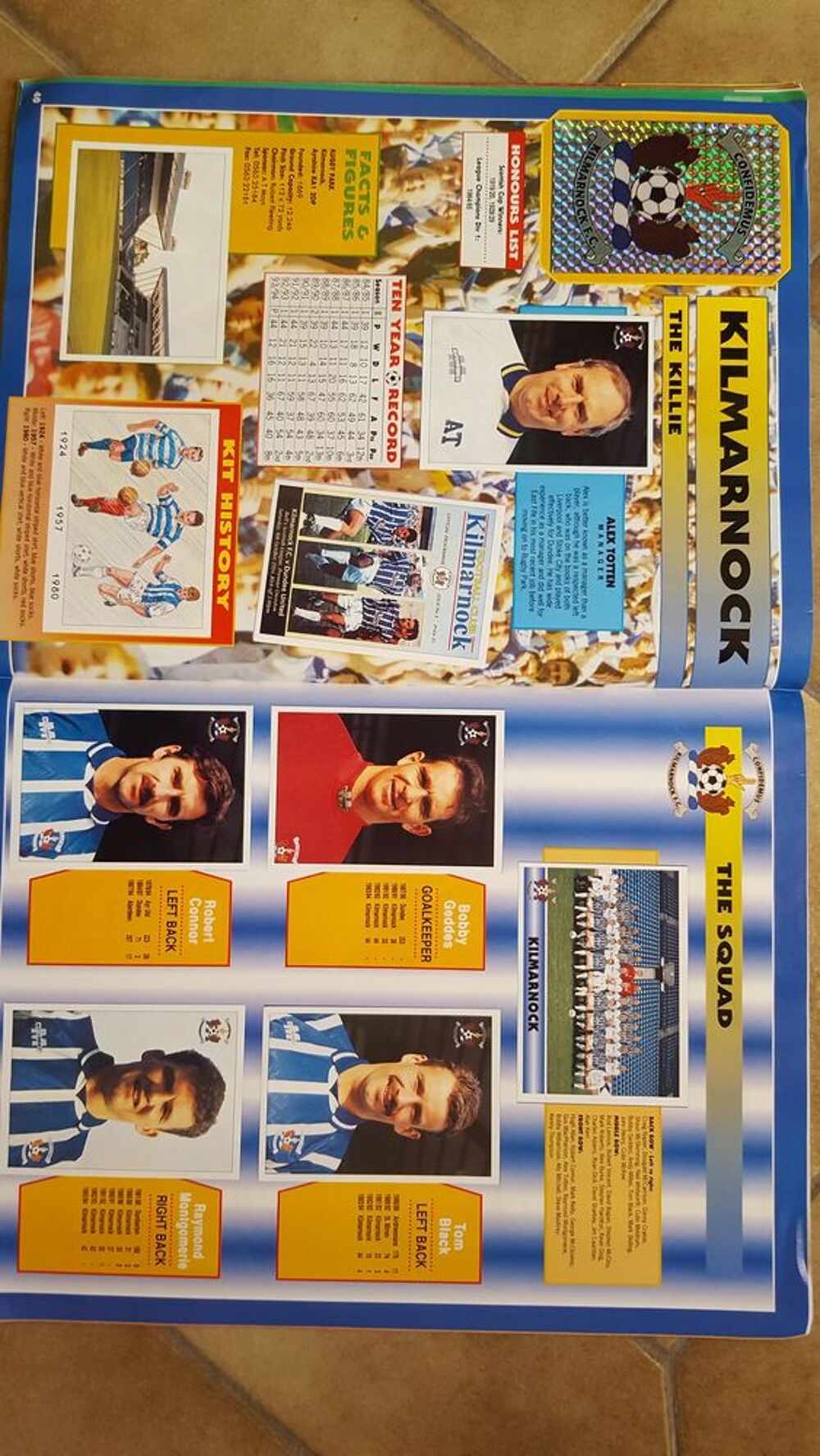 album panini foot ecosse 1995 