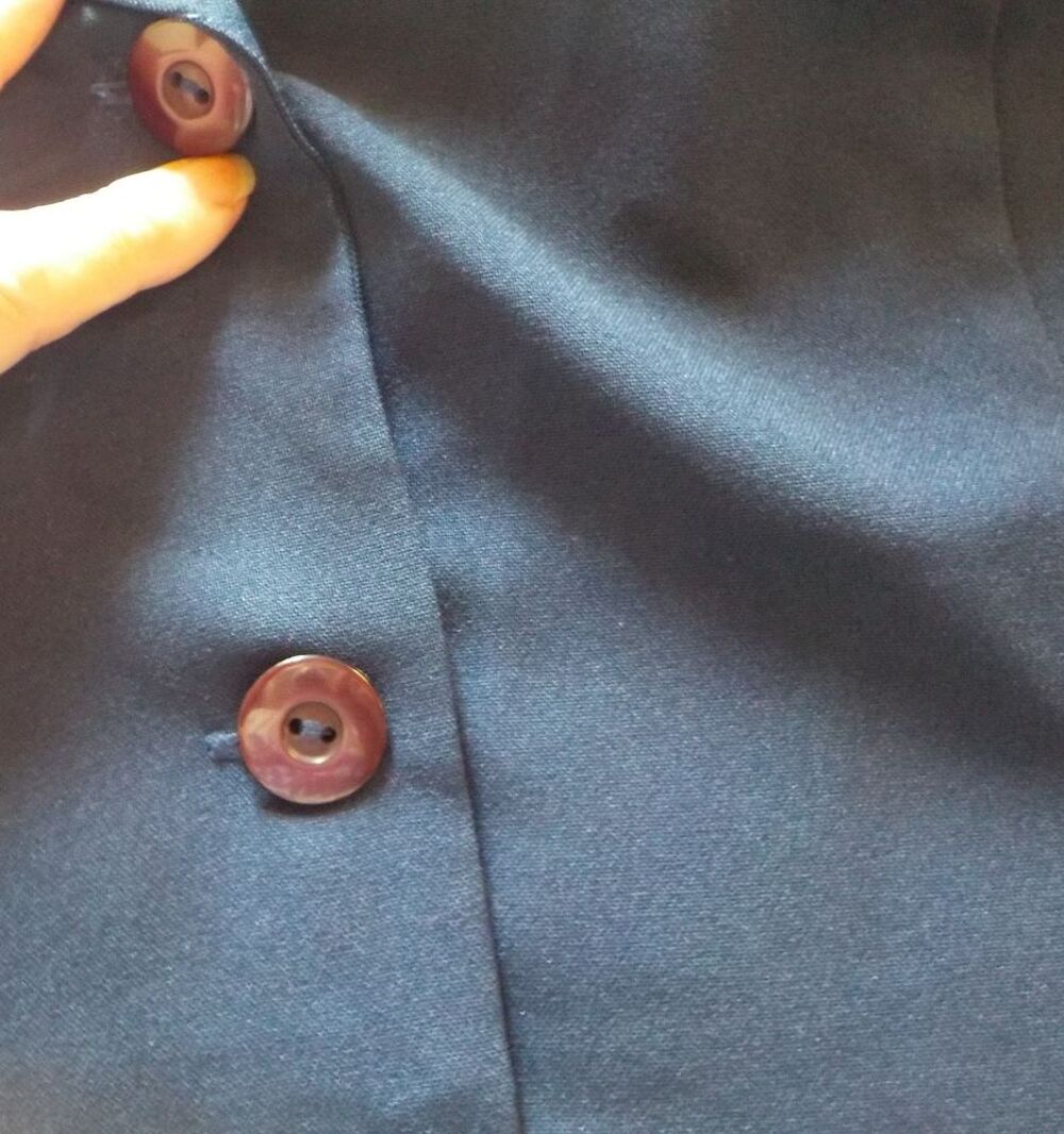 VESTE BLAZER FEMME TAILLE 48 BLEU MARINE Vêtements